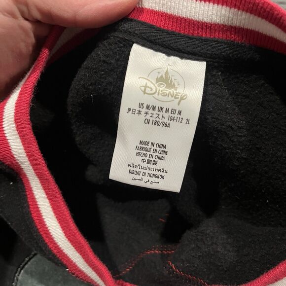 Disney Walt World Mickey Mouse Christmas Sweatshirt Black Red White Size Medium - Picture 9 of 10